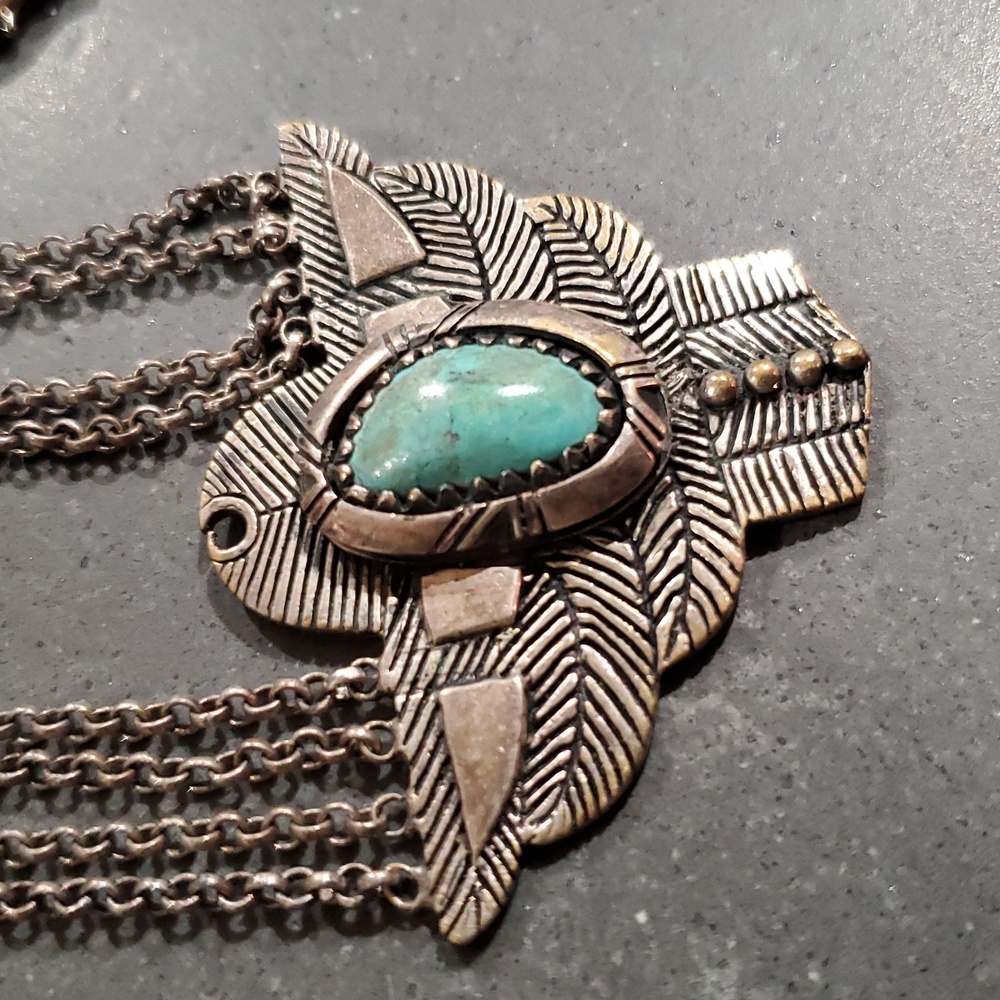 Vintage Spell Dark Side of the Moon Necklace - Picture 2 of 11